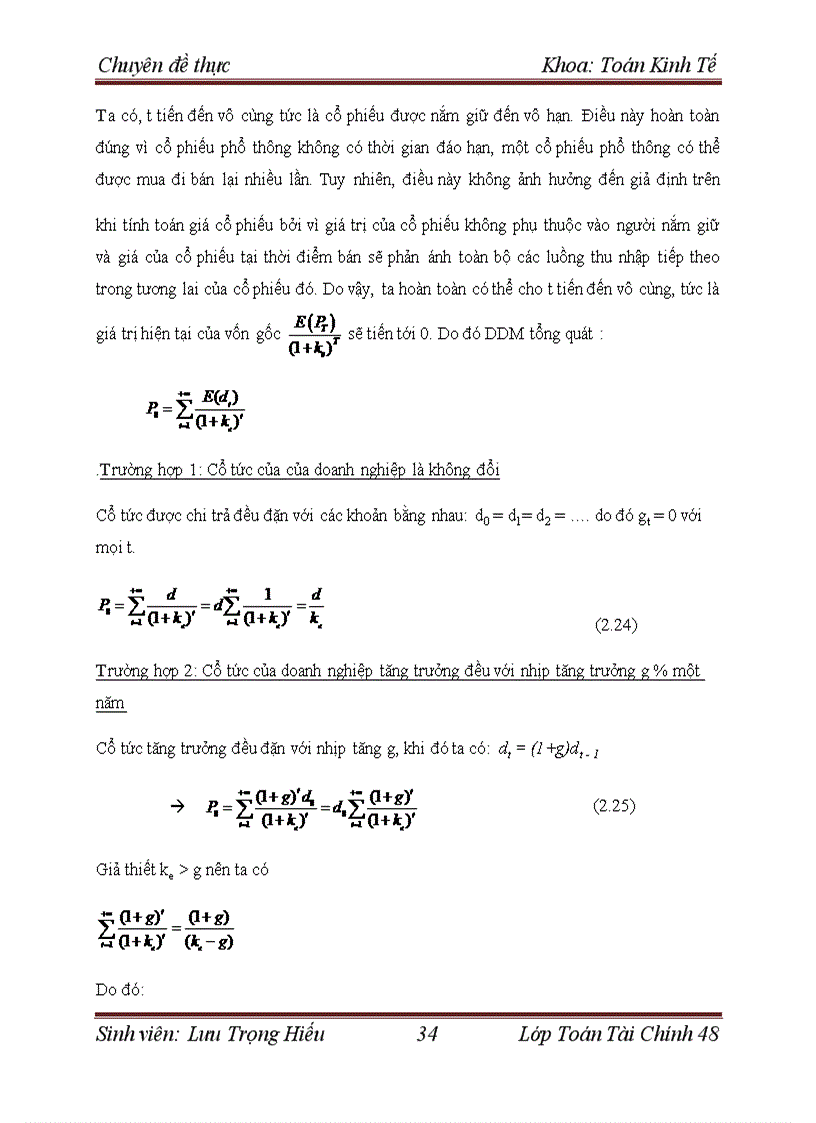 image for page Định giá công ty trên thị trường chứng khoán Việt Nam tại thời điểm phát hành thêm cổ phiếu. Áp dụng cho công ty cổ phần Vincom