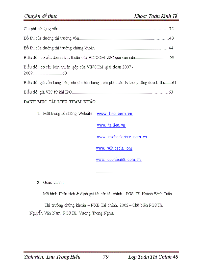 image for page Định giá công ty trên thị trường chứng khoán Việt Nam tại thời điểm phát hành thêm cổ phiếu. Áp dụng cho công ty cổ phần Vincom