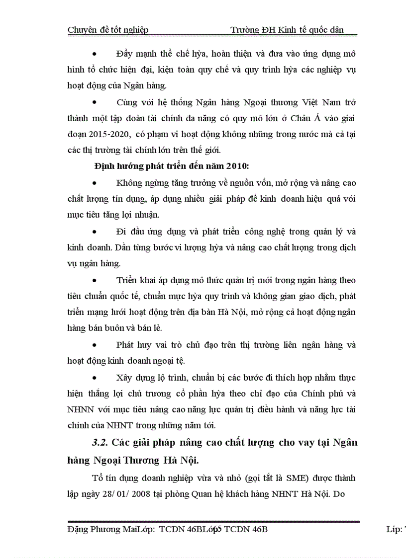 image for page Nâng cao chất lượng cho vay đối với các doanh nghiệp tại Ngân hàng Ngoại thương Hà Nội