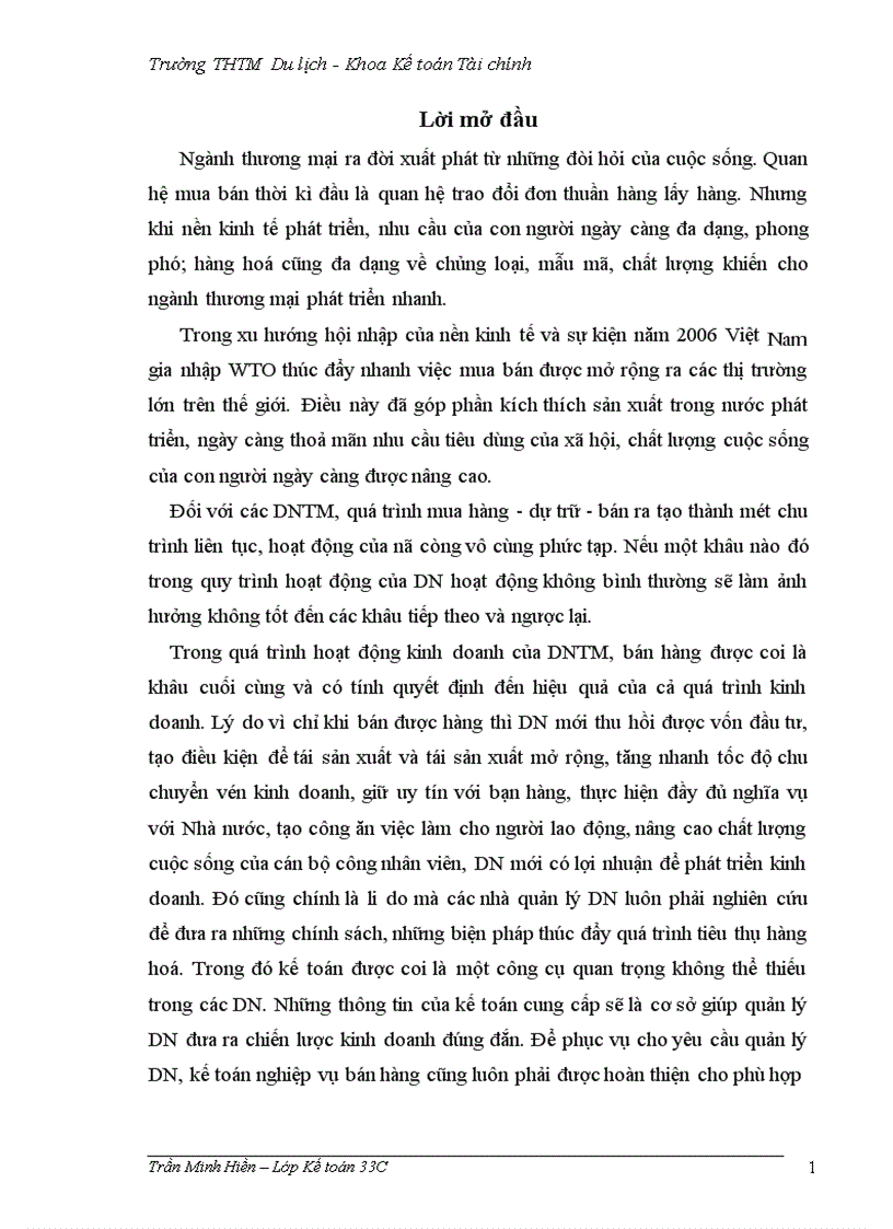 image for page Công tác kế toán nghiệp vụ bán hàng tại Công ty TNHH Thế giới hoàn mỹ.