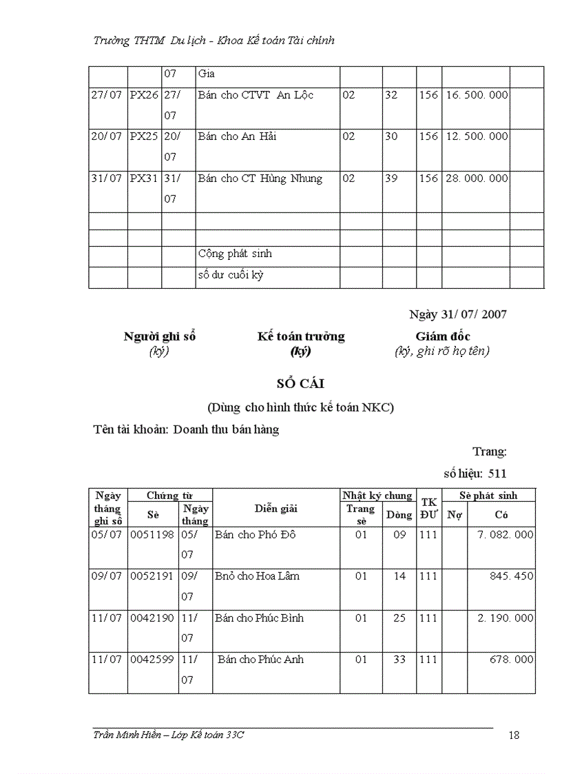 image for page Công tác kế toán nghiệp vụ bán hàng tại Công ty TNHH Thế giới hoàn mỹ.