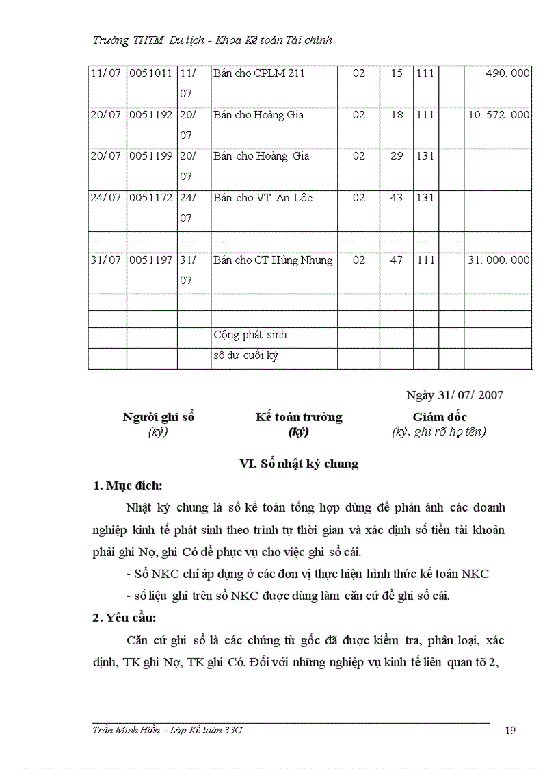 image for page Công tác kế toán nghiệp vụ bán hàng tại Công ty TNHH Thế giới hoàn mỹ.