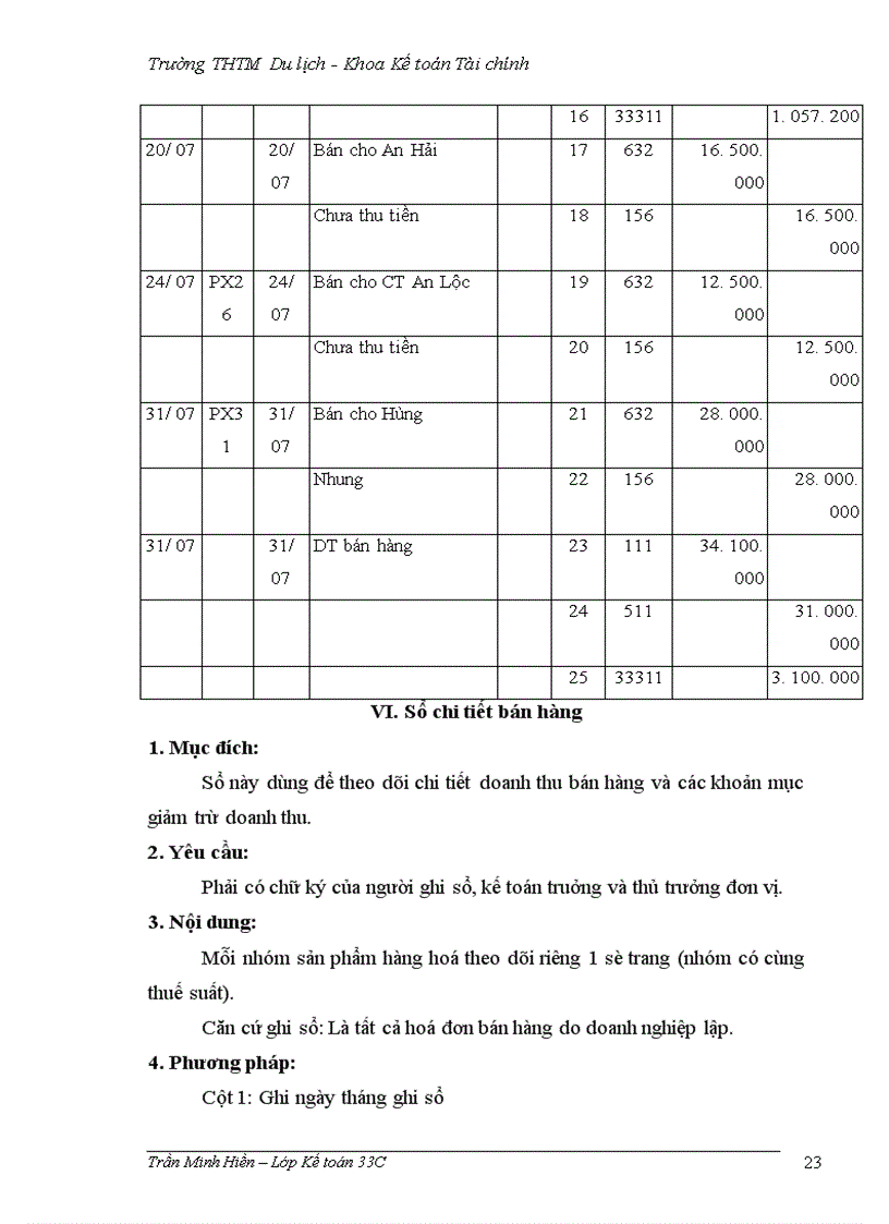 image for page Công tác kế toán nghiệp vụ bán hàng tại Công ty TNHH Thế giới hoàn mỹ.