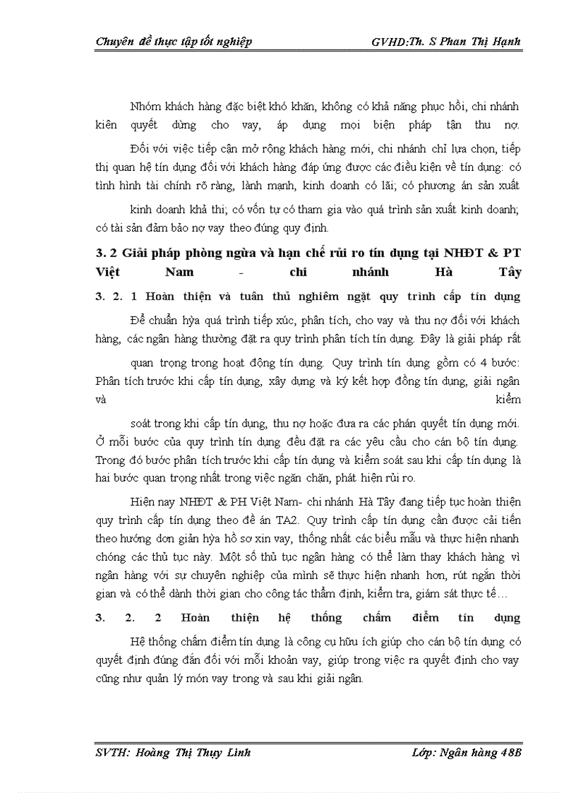 image for page Hạn chế rủi ro tín dụng tại Ngân hàng Đầu Tư và Phát Triển Việt Nam-chi nhánh Hà Tây