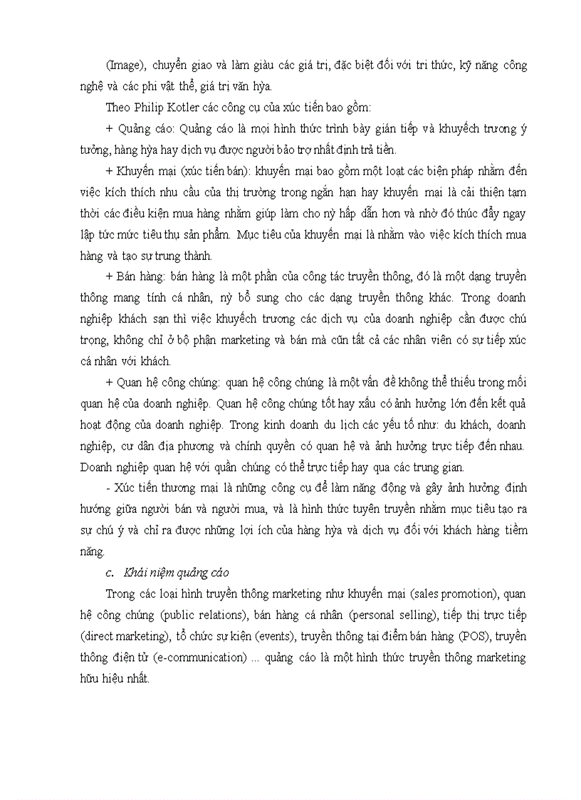 image for page Hoàn thiện hoạt động quảng cáo ở khách sạn Hạ Long Pearl