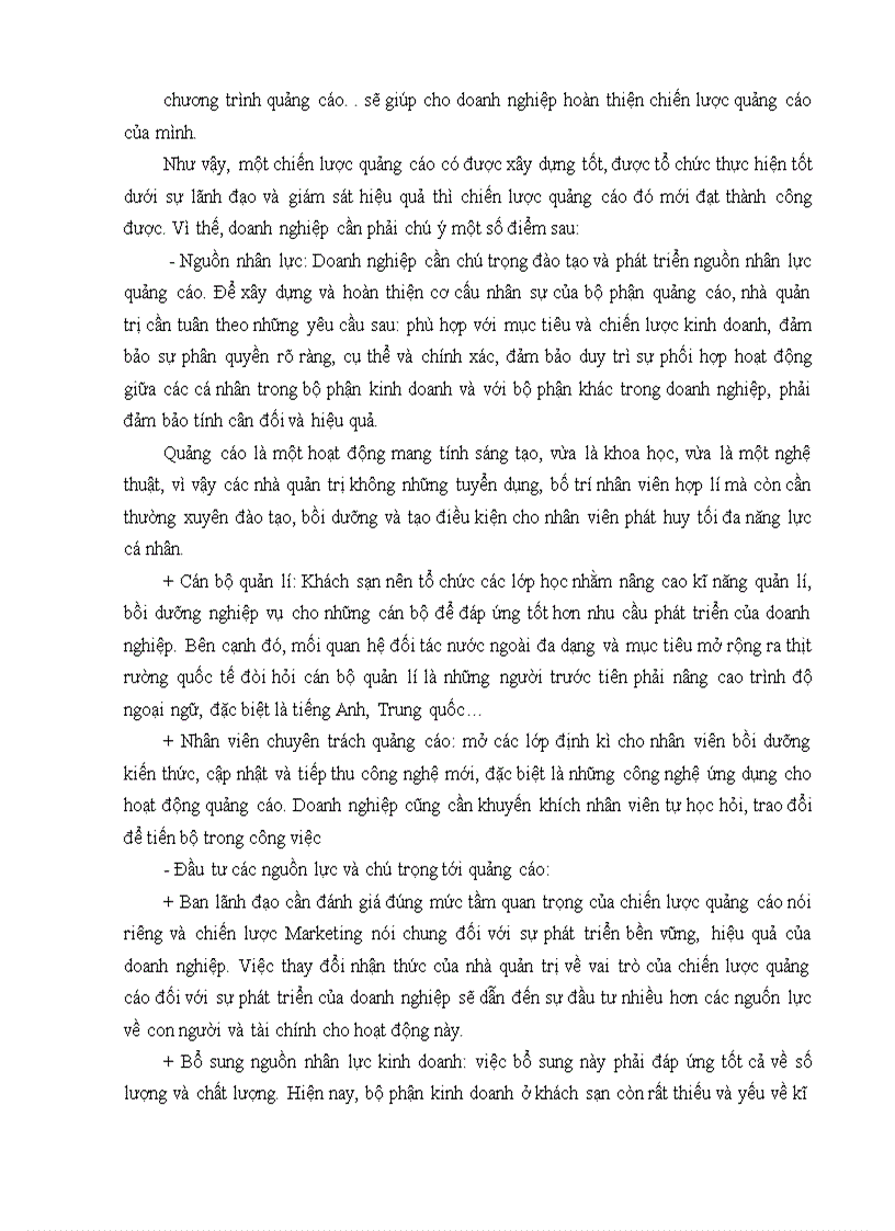 image for page Hoàn thiện hoạt động quảng cáo ở khách sạn Hạ Long Pearl