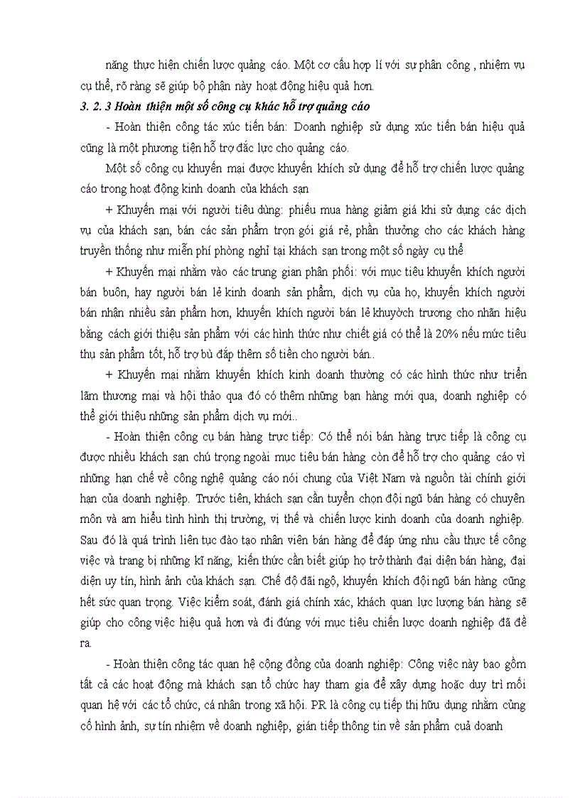 image for page Hoàn thiện hoạt động quảng cáo ở khách sạn Hạ Long Pearl