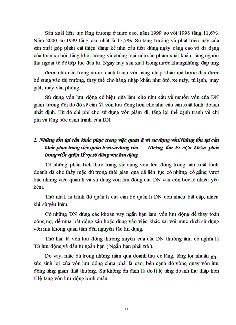 image for page Các chỉ tiêu phản ánh hiệu quả sử dụng vốn lưu động và các biện pháp để sử dụng có hiệu quả vốn lưu động của doanh nghiệp