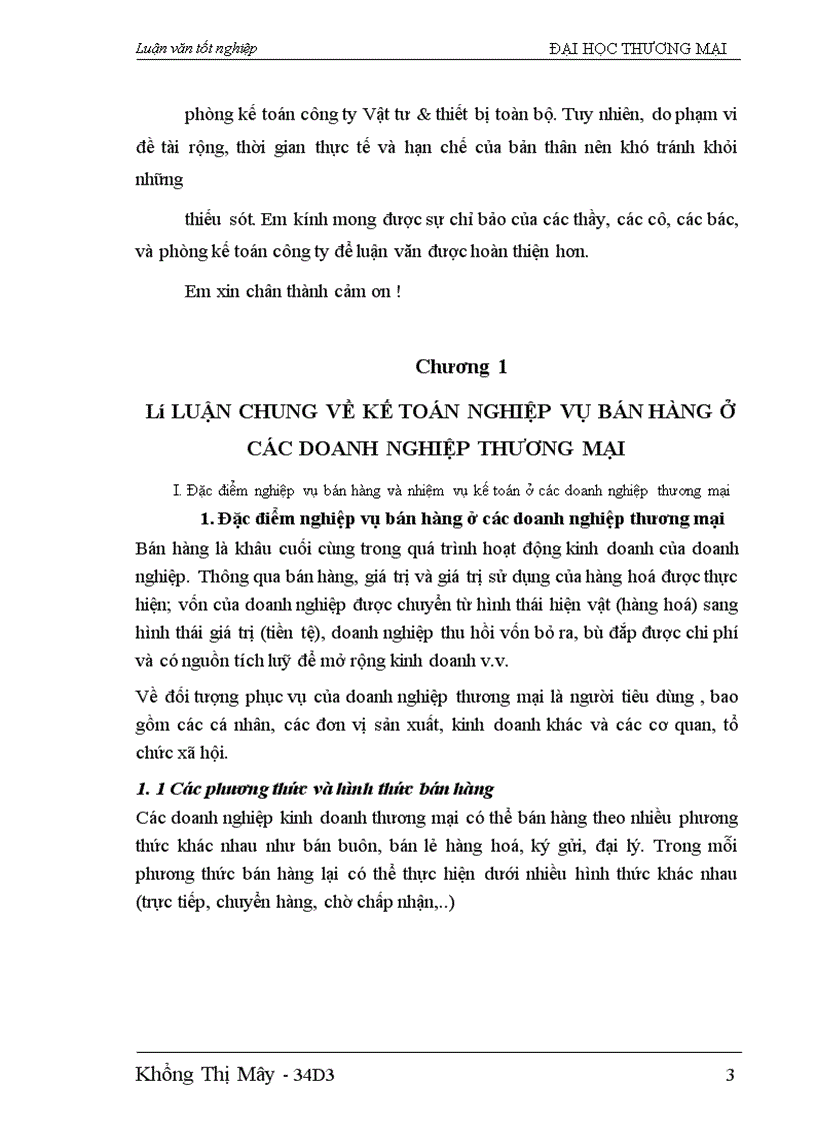 image for page Hoàn thiện kế toán nghiệp vụ bán hàng tại công ty Vật tư & thiết bị toàn bộ