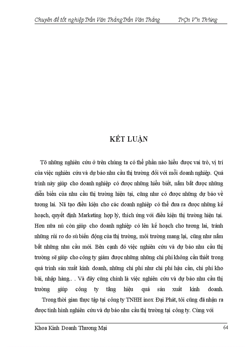 image for page Nghiên cứu và dự báo nhu cầu thị trường ở Công ty Inox Đại Phát.