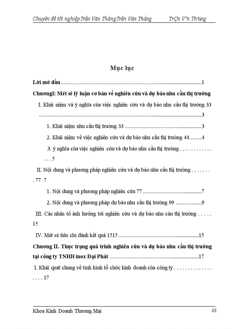 image for page Nghiên cứu và dự báo nhu cầu thị trường ở Công ty Inox Đại Phát.