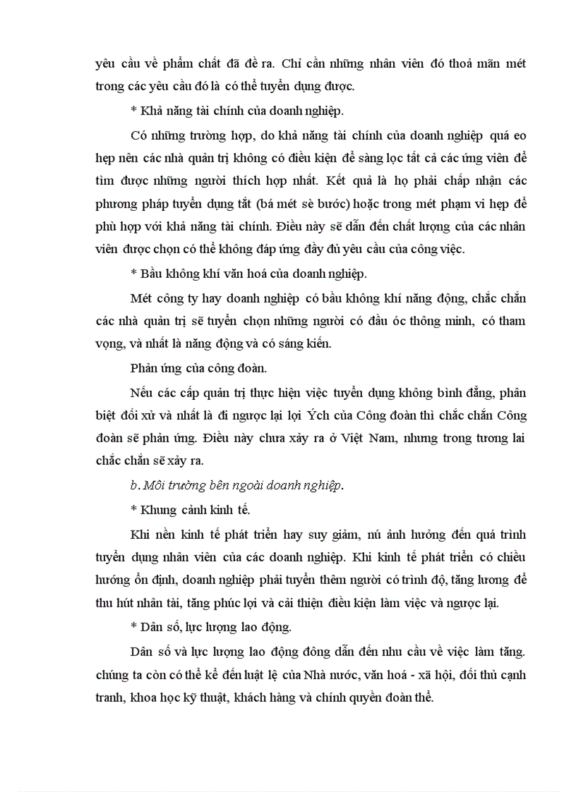 image for page Thực trạng công tác tuyển dụng tại các doanh nghiệp ở một số địa phương
