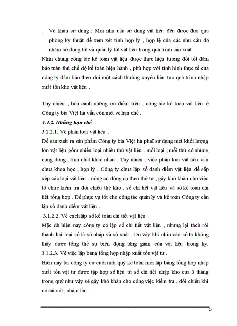 image for page Hoàn thiện tổ chức công tác kế toán vật liệu tại Công ty Bia Việt Hà