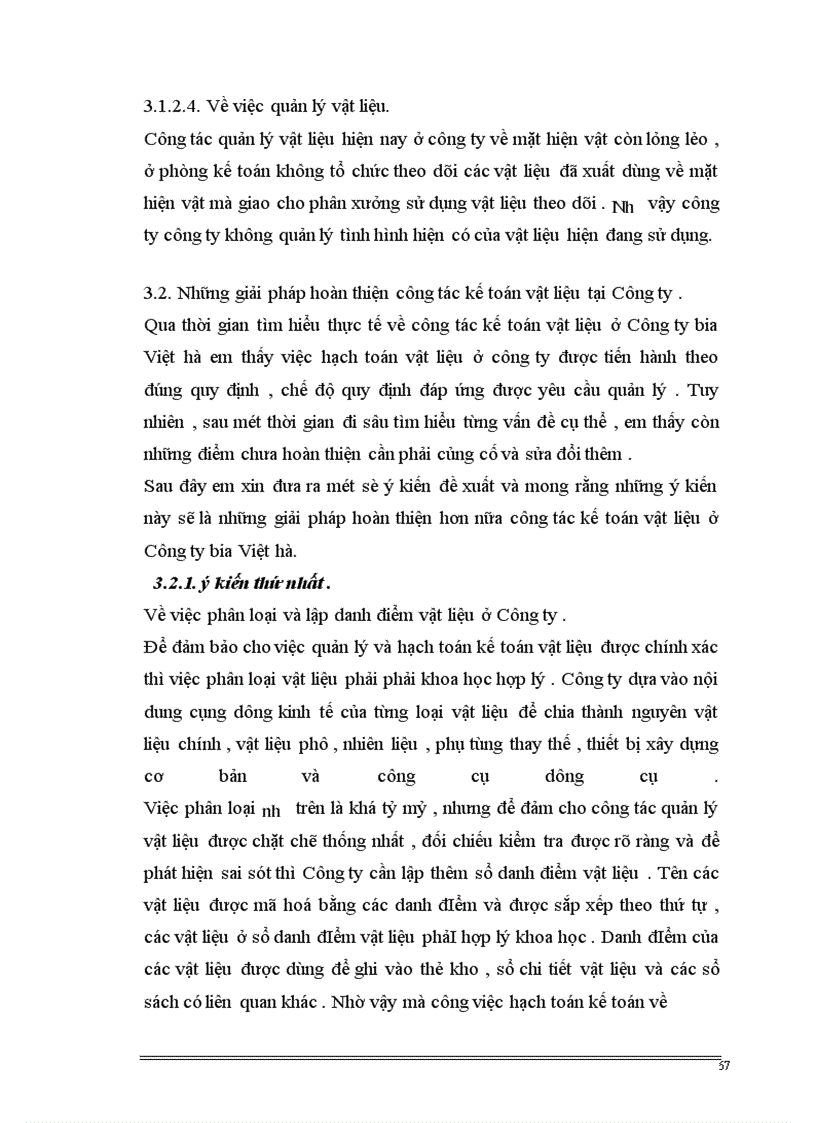 image for page Hoàn thiện tổ chức công tác kế toán vật liệu tại Công ty Bia Việt Hà