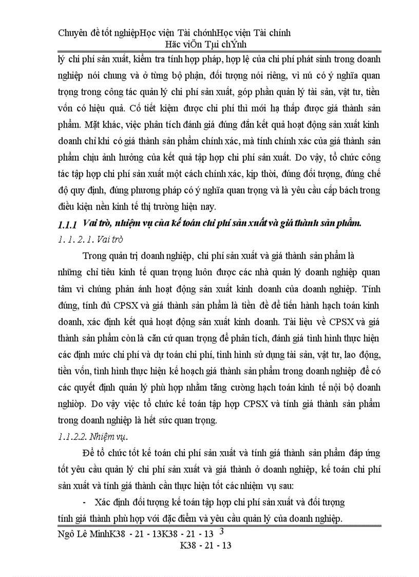 image for page Thực trạng công tác kế toán chi phí sản xuất tính giá thành của công ty Bình Minh