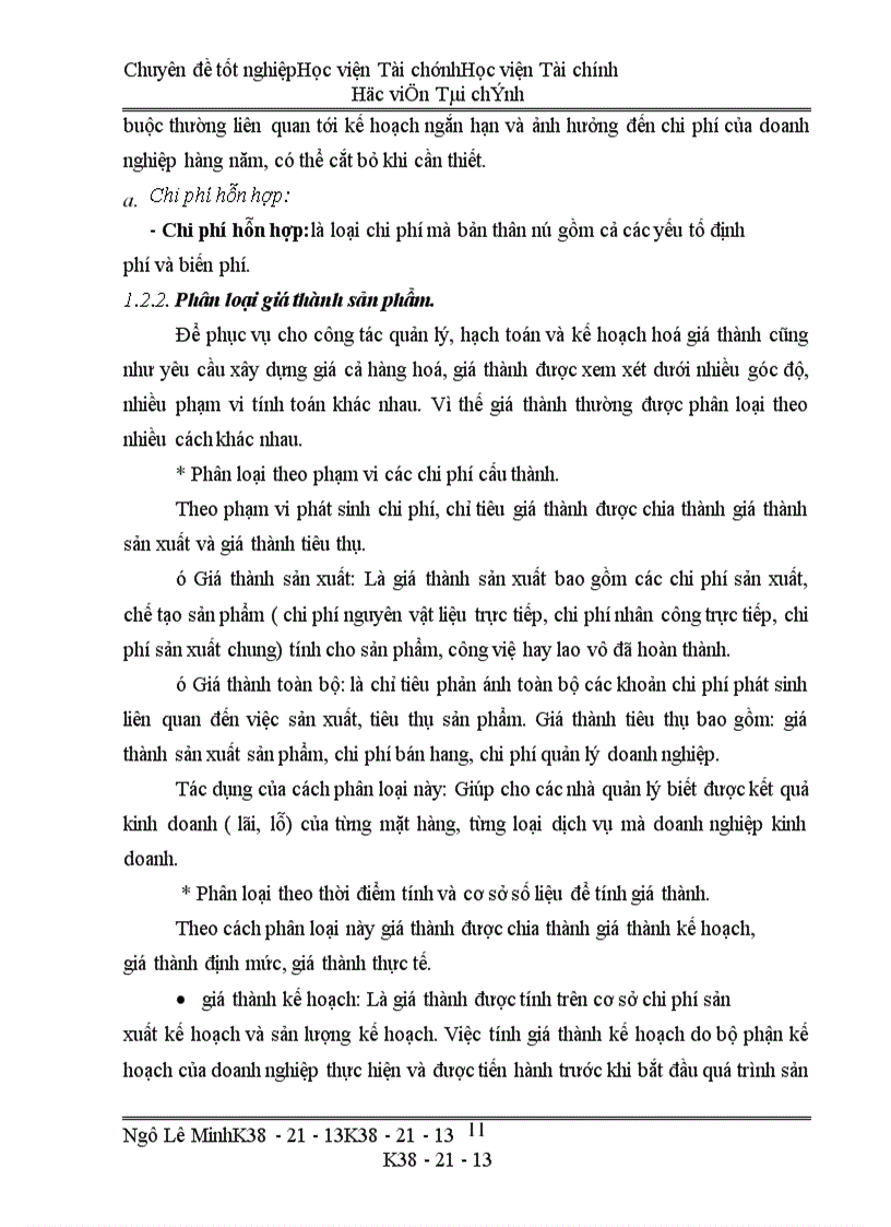 image for page Thực trạng công tác kế toán chi phí sản xuất tính giá thành của công ty Bình Minh