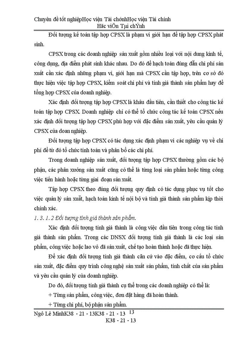 image for page Thực trạng công tác kế toán chi phí sản xuất tính giá thành của công ty Bình Minh