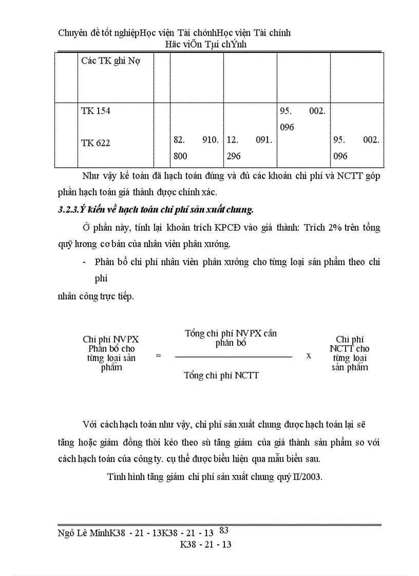 image for page Thực trạng công tác kế toán chi phí sản xuất tính giá thành của công ty Bình Minh