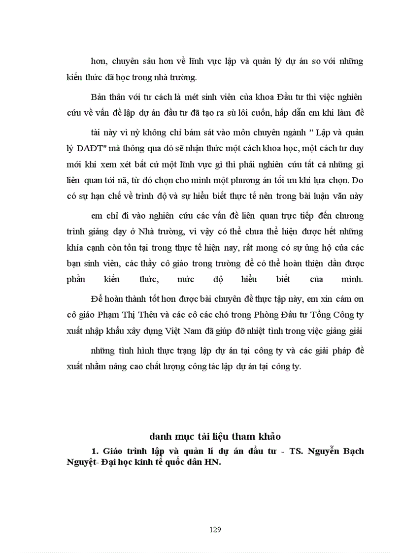 image for page Một số giải pháp nhằm nâng cao chất lượng lập dự án tại Tổng Công ty xuất nhập khẩu xây dựng Việt Nam