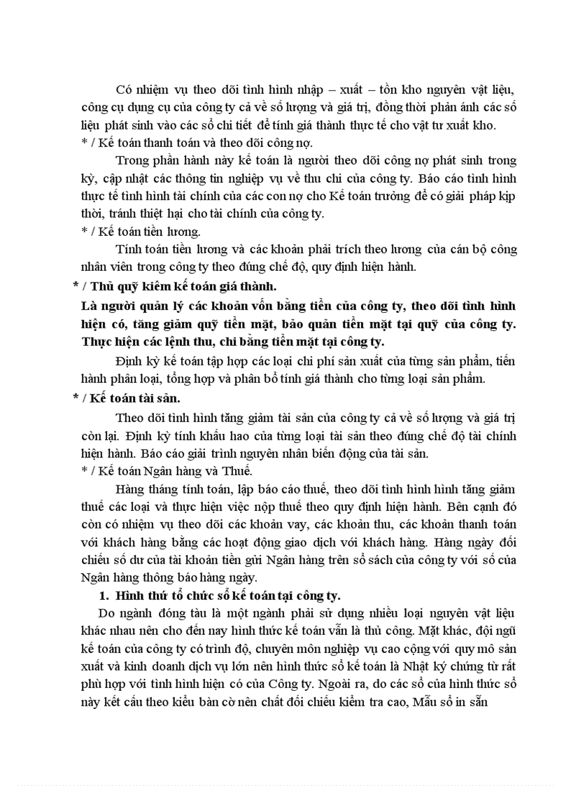 image for page Thực trạng tổ chức hạch toán kế toán ở Công ty đóng tàu Phà Rừng