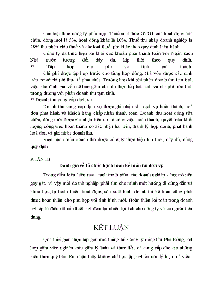 image for page Thực trạng tổ chức hạch toán kế toán ở Công ty đóng tàu Phà Rừng