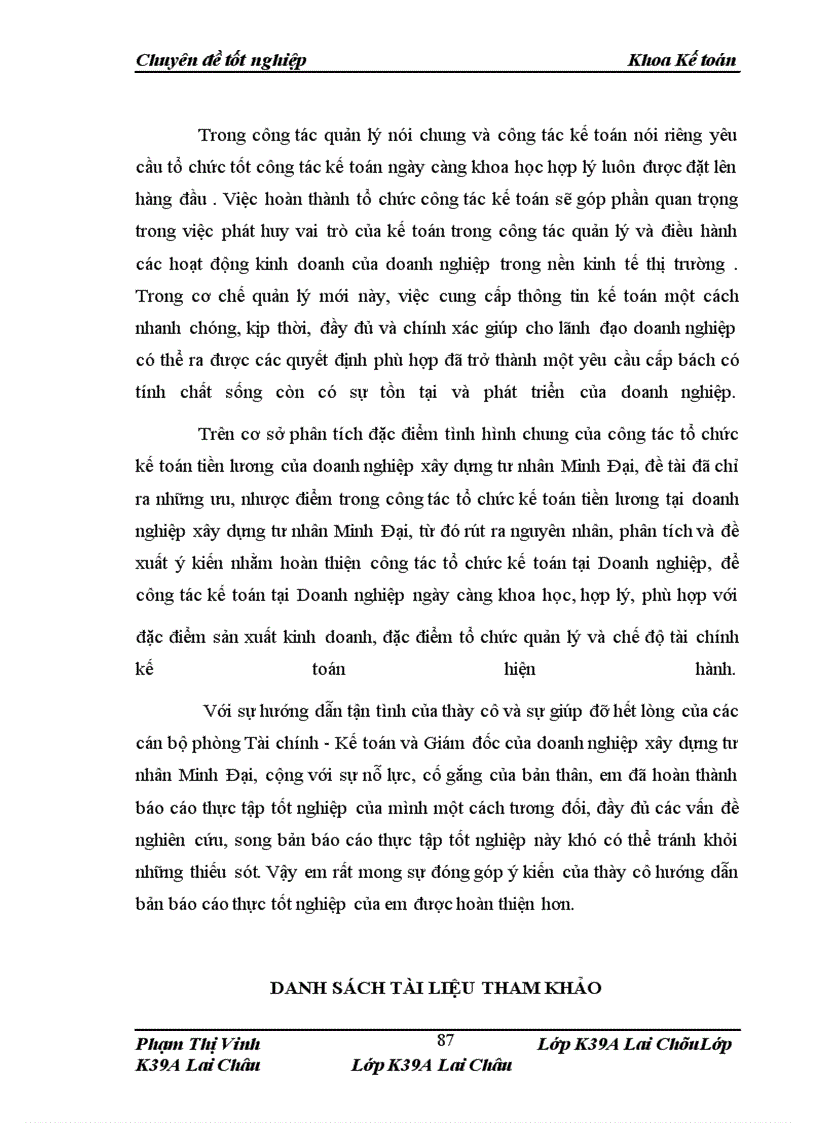 image for page Kế toán tiền lương và các khoản trích theo lương tại Doanh nghiệp xây dựng tư nhân Minh Đại