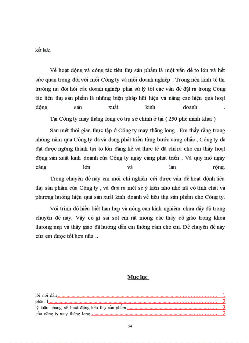 image for page Một số vấn đề về tiêu thụ sản phẩm tại công ty May Thăng Long