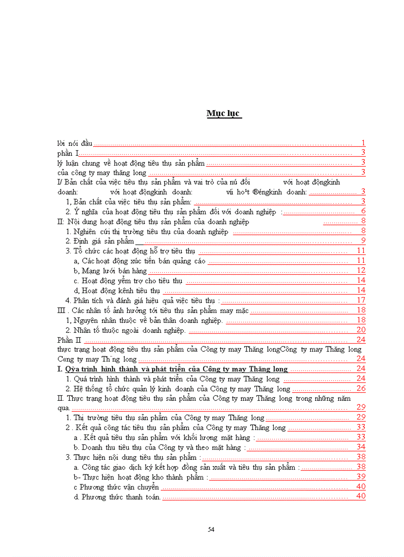 image for page Một số vấn đề về tiêu thụ sản phẩm tại công ty May Thăng Long