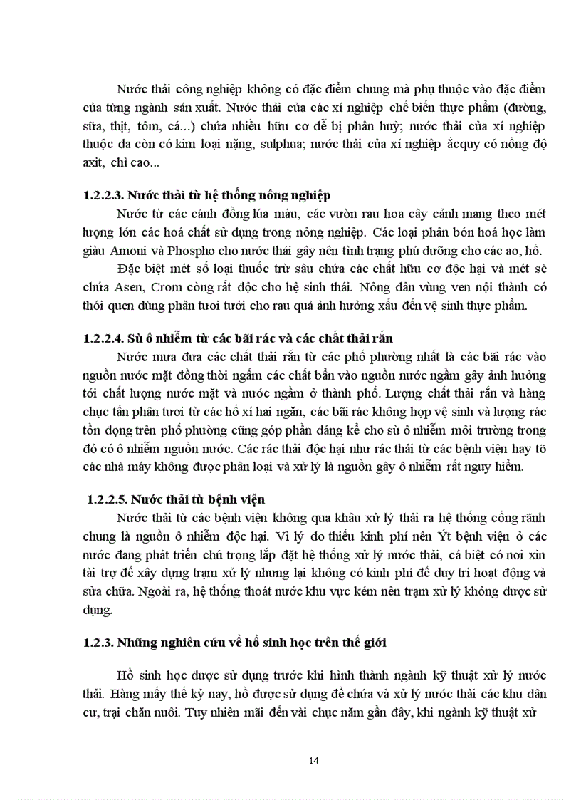 image for page Sử dụng hệ thống hồ sinh học kết hợp với hệ thống lọc qua hào đất để xử lý nước thải có nồng độ chất hữu cơ cao