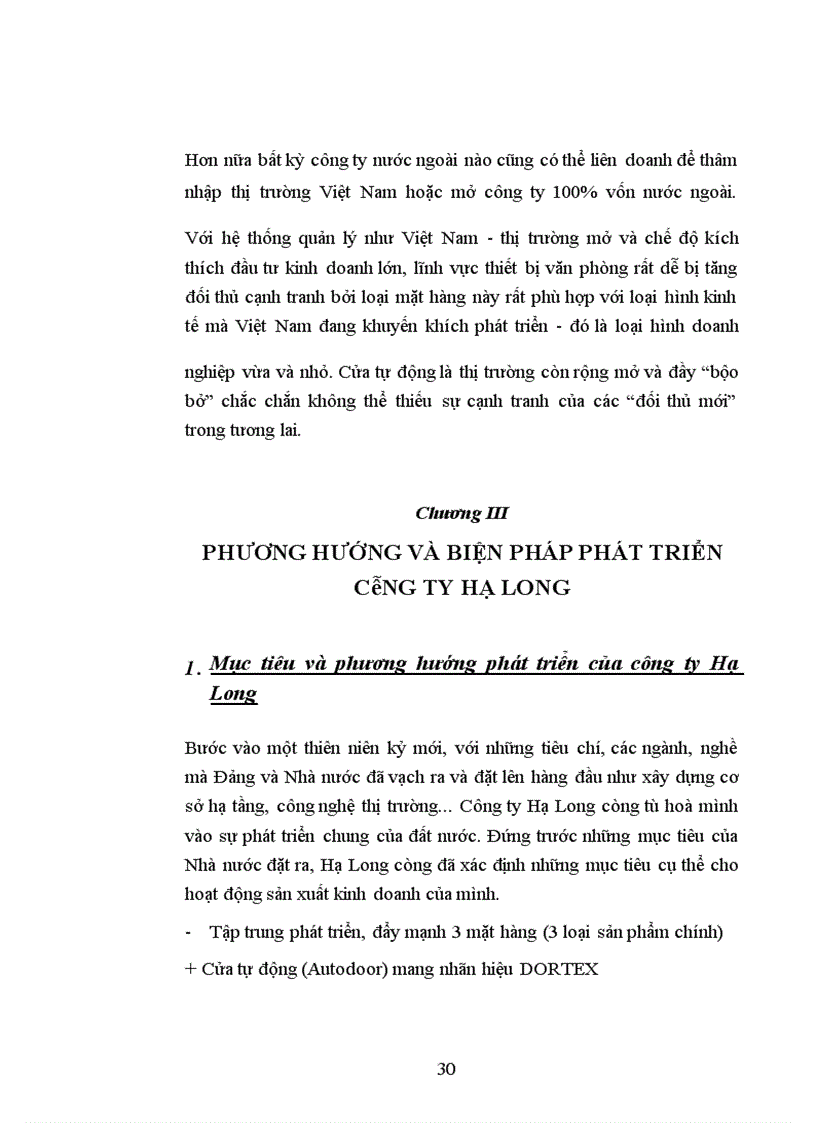 image for page Phương hướng và biện pháp phát triển công ty Hạ long