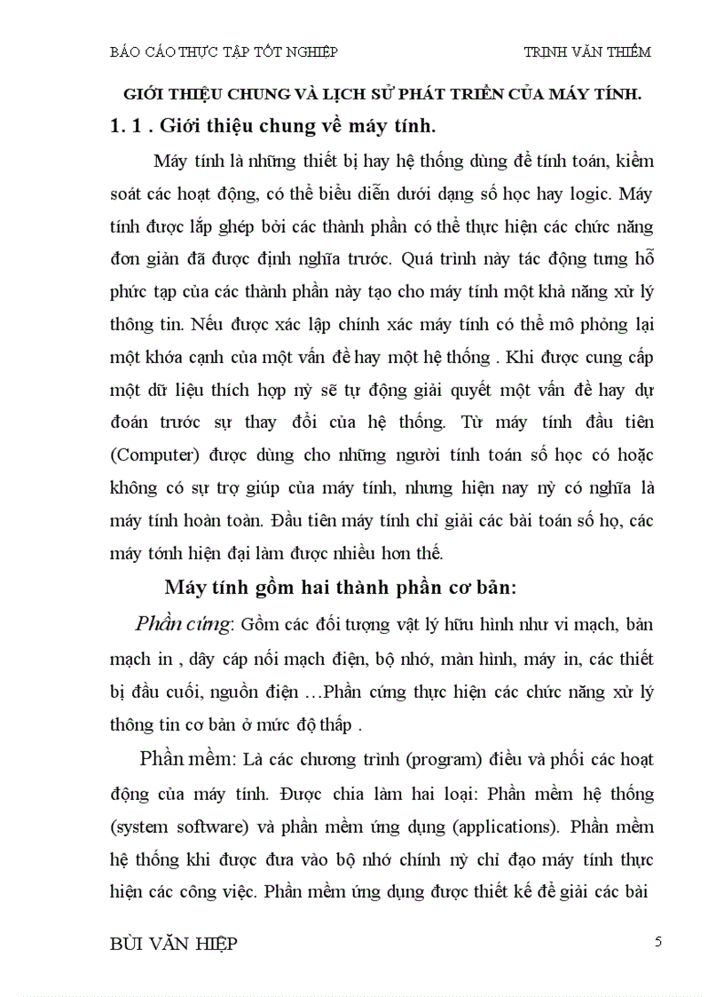 image for page Giới thiệu chung và lịch sử phát triển của máy tính.