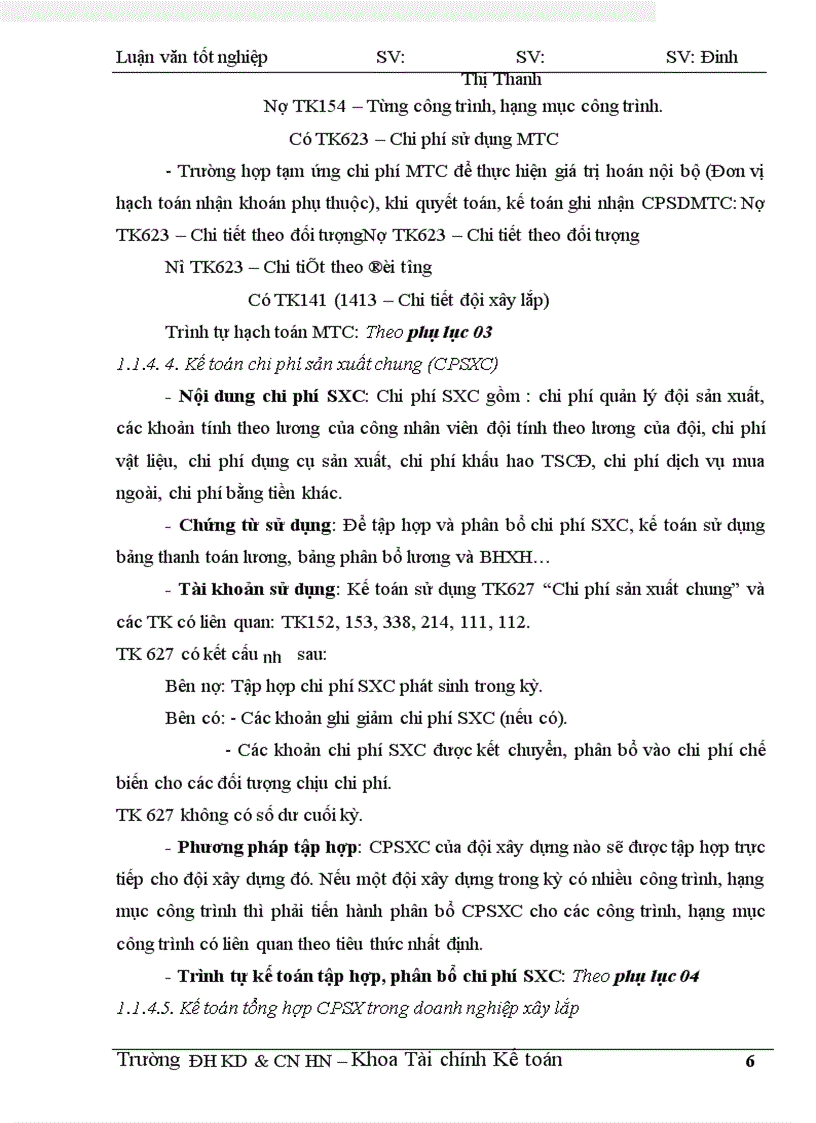 image for page Kế toán tập hợp CPSX và tính giá thành sản phẩm trong doanh nghiệp xây lắp