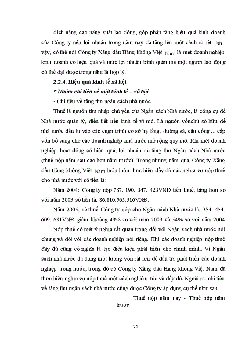 image for page Phân tích hiệu quả hoạt động kinh doanh của Công ty Xăng dầu Hàng không Việt Nam