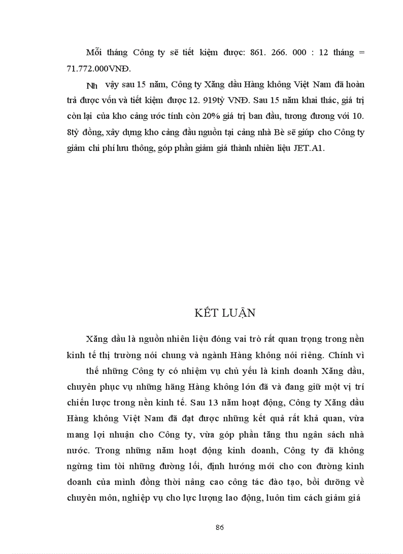 image for page Phân tích hiệu quả hoạt động kinh doanh của Công ty Xăng dầu Hàng không Việt Nam