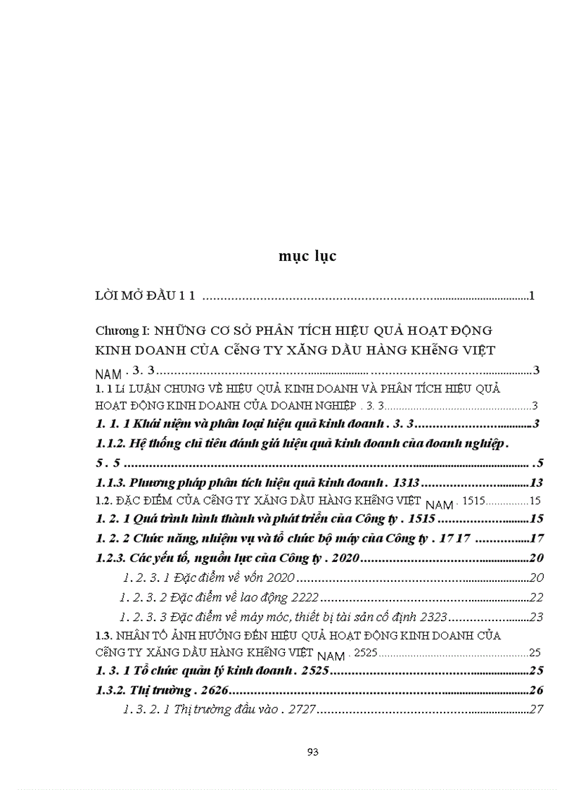 image for page Phân tích hiệu quả hoạt động kinh doanh của Công ty Xăng dầu Hàng không Việt Nam
