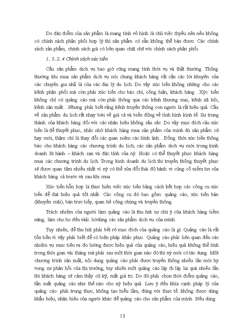 image for page Giải pháp marketing_mix nhằm thu hút khách du lịch quốc tế đến với khách sạn Sài Gòn.