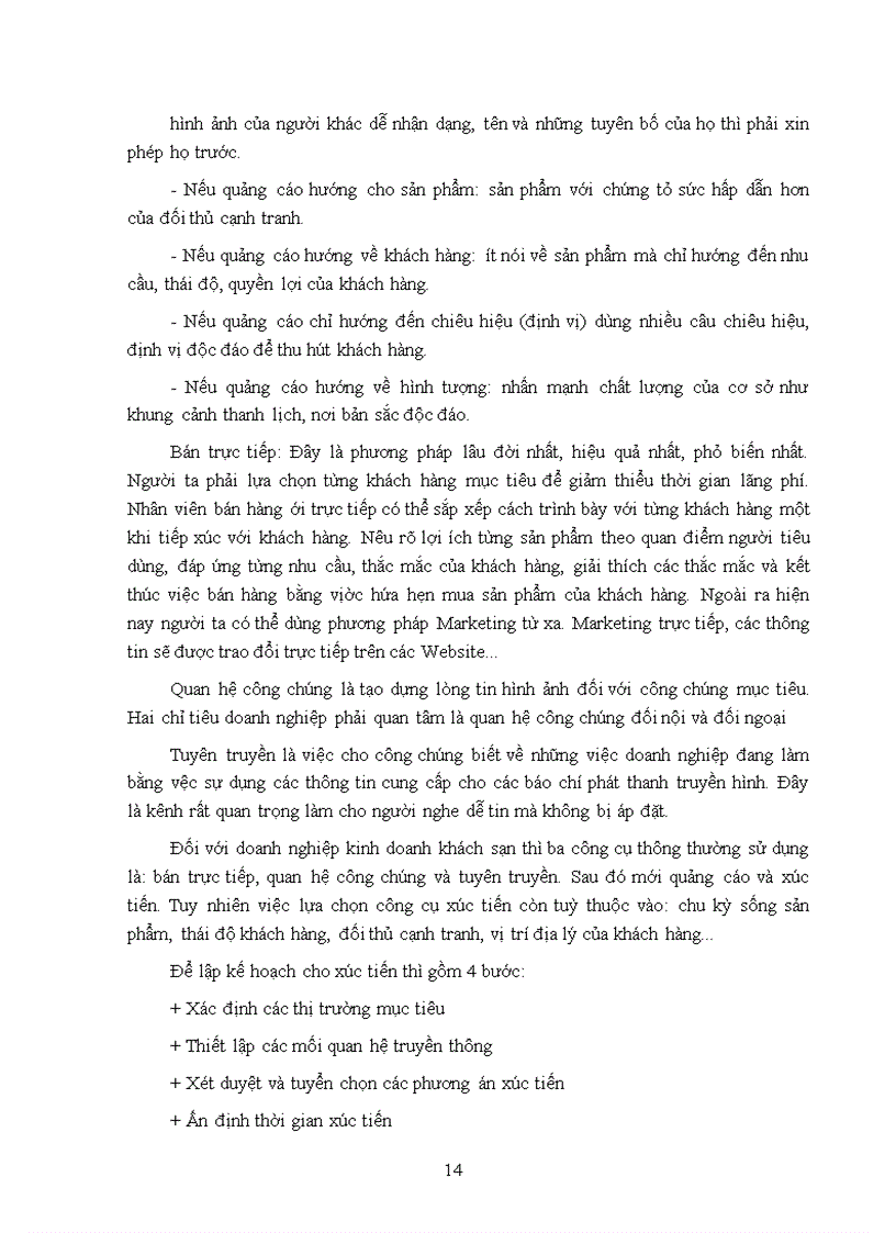 image for page Giải pháp marketing_mix nhằm thu hút khách du lịch quốc tế đến với khách sạn Sài Gòn.