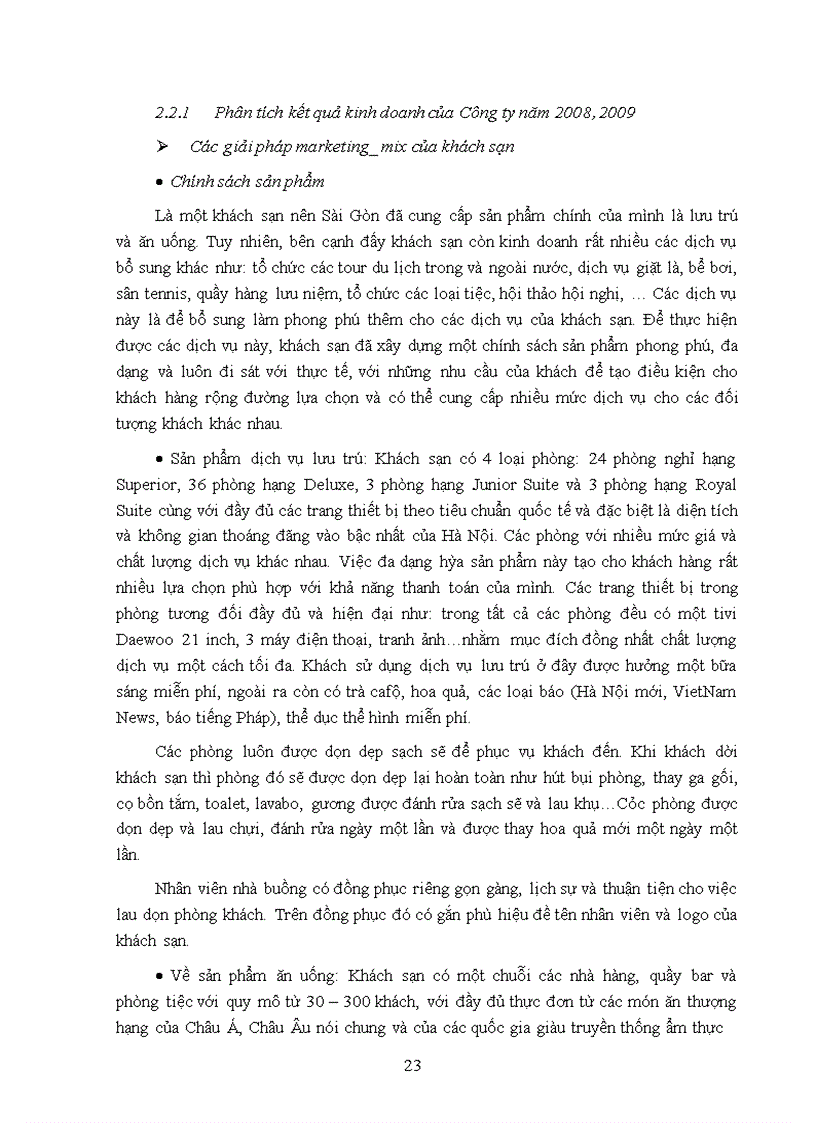 image for page Giải pháp marketing_mix nhằm thu hút khách du lịch quốc tế đến với khách sạn Sài Gòn.