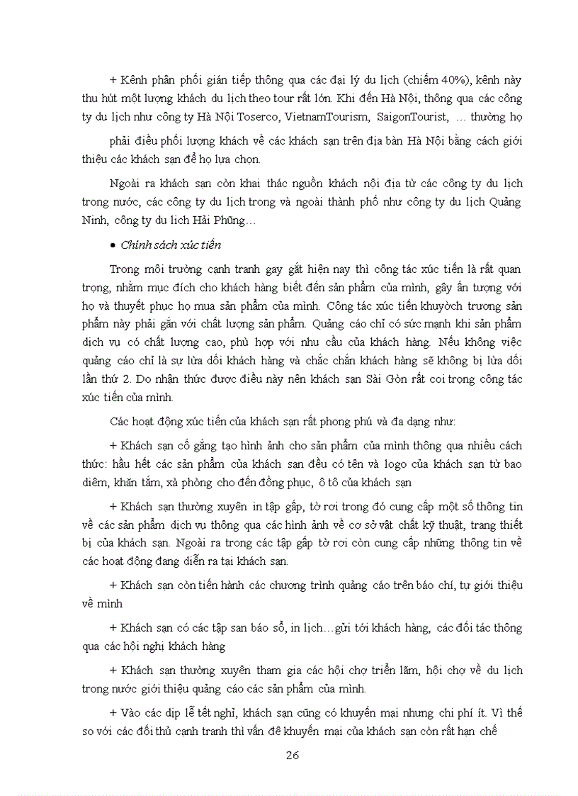 image for page Giải pháp marketing_mix nhằm thu hút khách du lịch quốc tế đến với khách sạn Sài Gòn.