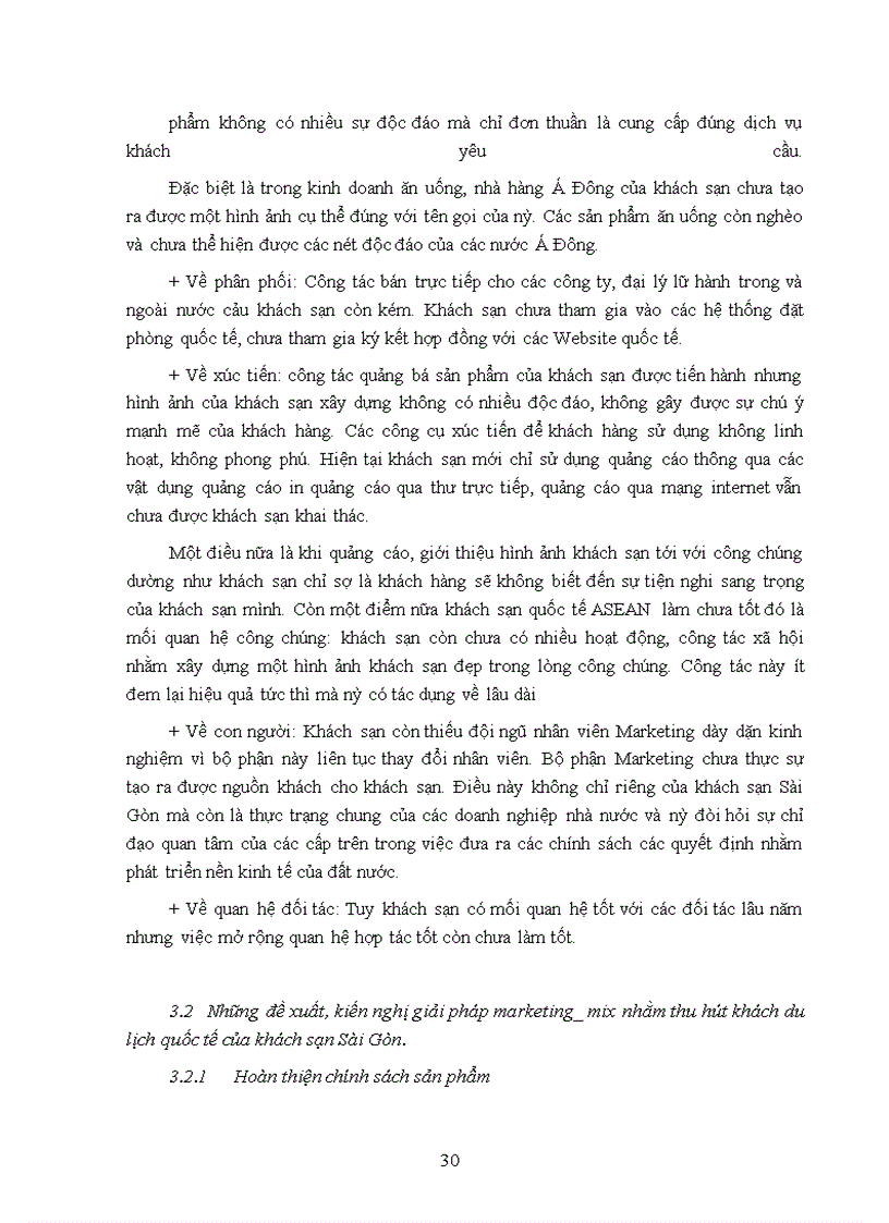 image for page Giải pháp marketing_mix nhằm thu hút khách du lịch quốc tế đến với khách sạn Sài Gòn.