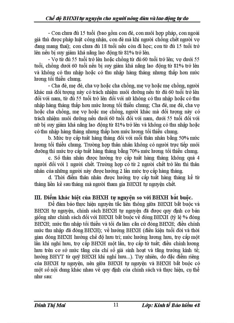 image for page Chế độ BHXH tự nguyện cho người nông dân và lao động tự do