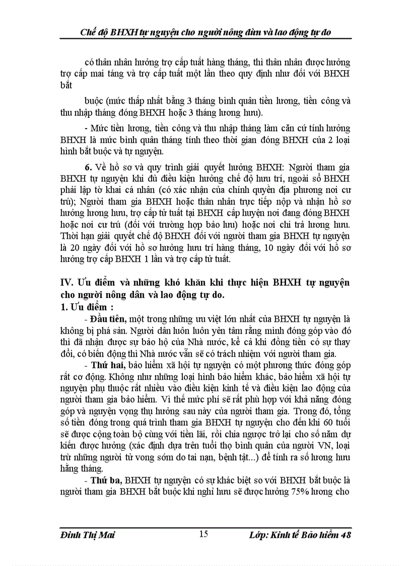 image for page Chế độ BHXH tự nguyện cho người nông dân và lao động tự do