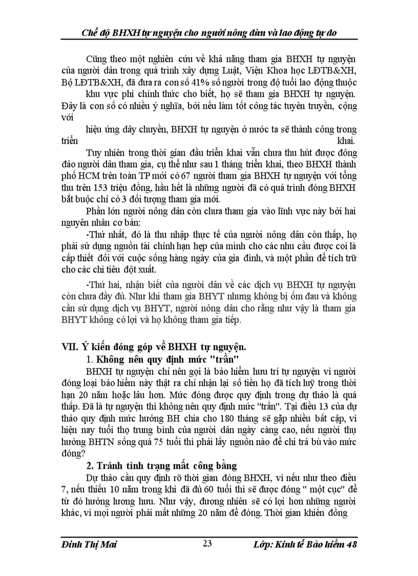 image for page Chế độ BHXH tự nguyện cho người nông dân và lao động tự do