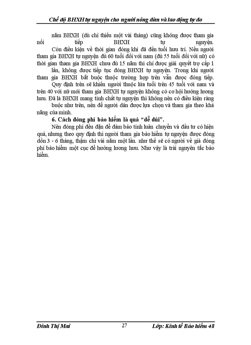 image for page Chế độ BHXH tự nguyện cho người nông dân và lao động tự do