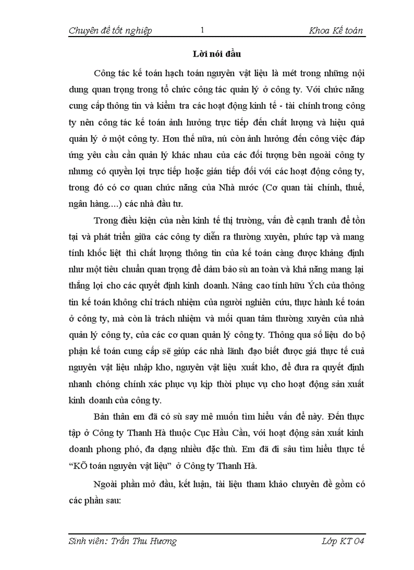 image for page Kế toán nguyên vật liệu” ở Công ty Thanh Hà.