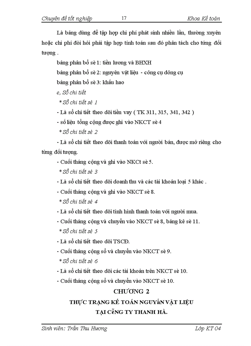 image for page Kế toán nguyên vật liệu” ở Công ty Thanh Hà.
