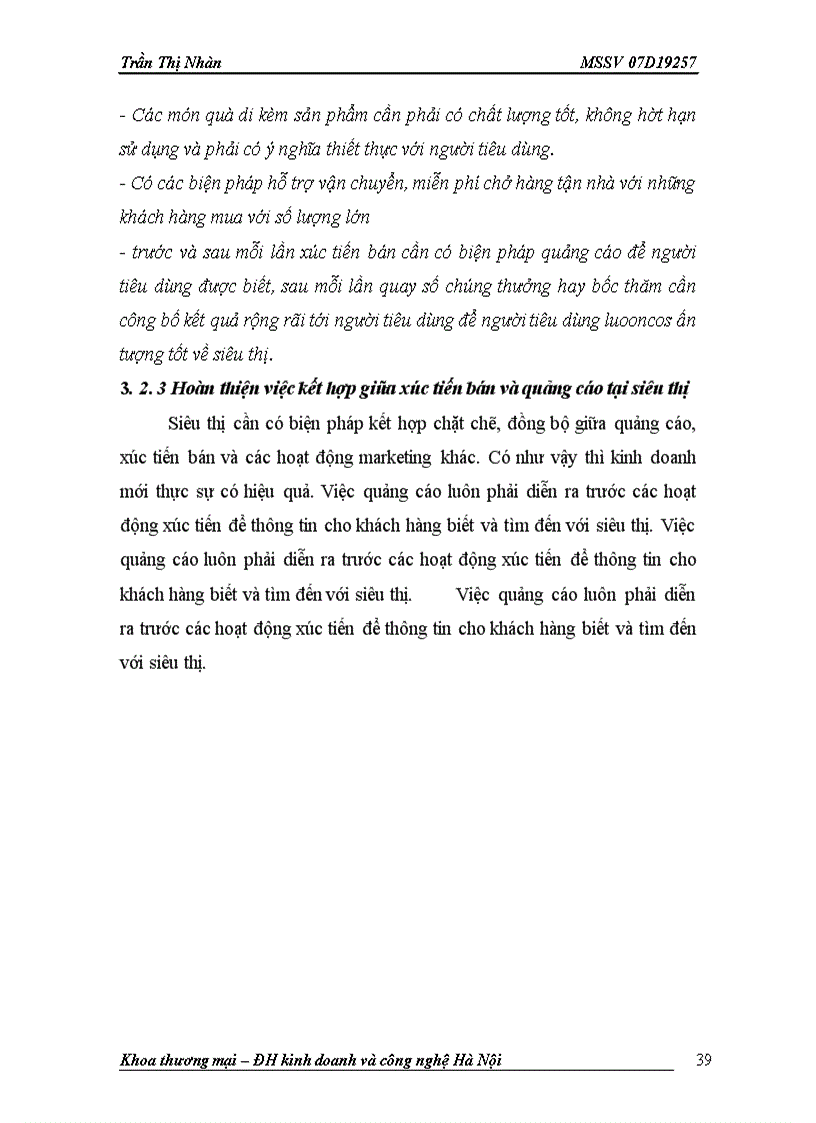 image for page Các biện pháp thúc đẩy công tác tổ chức hoạt động xúc tiến marketing tại siêu thị Unimart