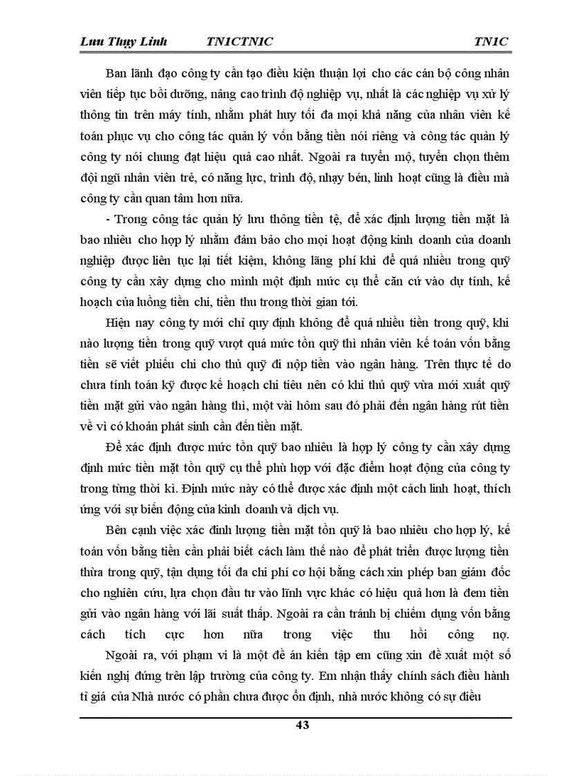 image for page Thực trạng quản lý vốn bằng tiền tại Công ty Cổ phần Dịch vụ vận tải và Thương mại Transco