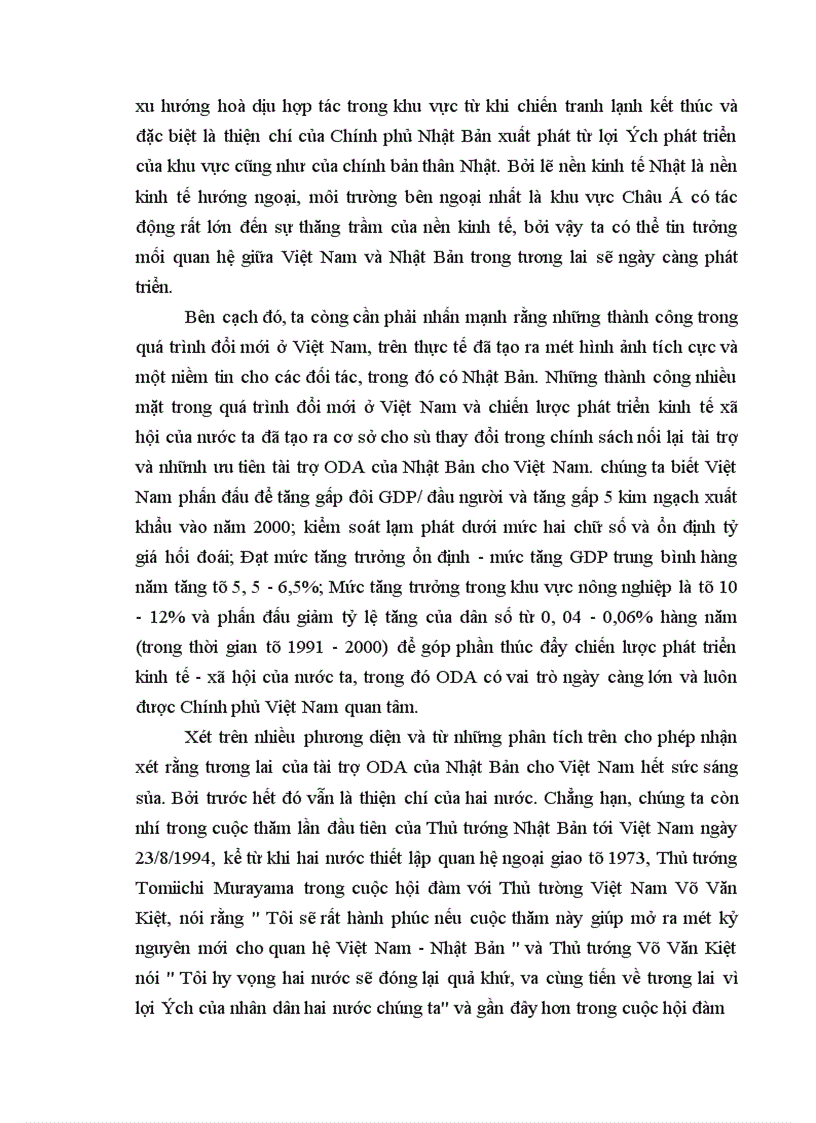 image for page Tình hình viện trợ ODA của Nhật Bản cho Việt Nam từ năm 1992 đến nay và một số kiến nghị