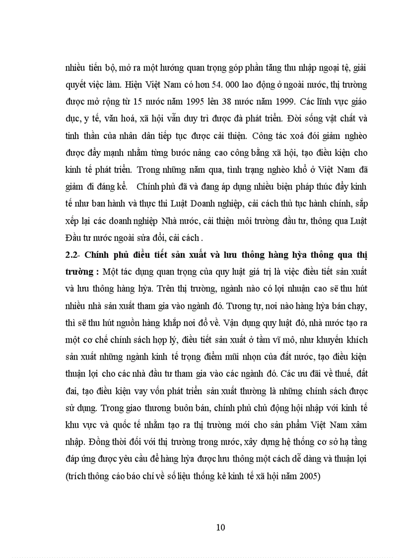 image for page Quy luật giá trị trong nền sản xuất hàng hoá và sự vận dụng quy luật giá trị trong xây dựng kinh tế thị trường định hướng xã hội chủ nghĩa ở Việt Nam